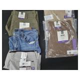 Men's size 36x32 pants and size 36 shorts. Most