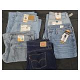 Women's size 12 Levi's jeans and other jeans.