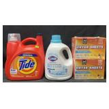 1.32 gal. Tide detergent, 112.75 fl oz Clorox2