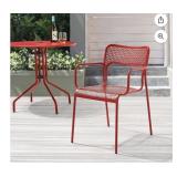 Cafï¿½ Collection Steel Chair, Set of 2,