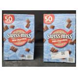 2- Swiss Miss hot chocolate 50 pouches each