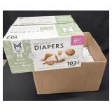 102ct. Box of Newborn Premium Diapers