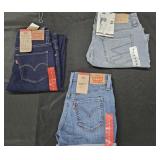 Women's size 2 Levi's jeans and Levi's shorts and