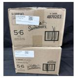2- 34ct. Boxes of Huggies Little Swimmers 5-6