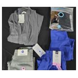 Women's size Small shorts, layer pants and robe.