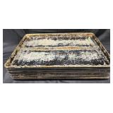 10- Aluminum Baking Sheets, 26ï¿½ x 18ï¿½, Used