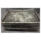 11- Aluminum Baking Sheets, 18' x 13', Used