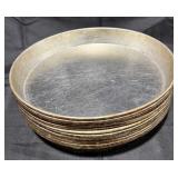 11- Deep Dish 15.5?Aluminum Baking Pans, Used