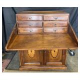 Flip top secretary desk with 6 drawers and 2
