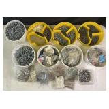 Collection of screws, nails, bolts, hardware and