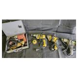Milwaukee corded drill, 2 Dewalt corded drills