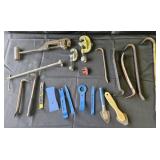 Pry bars, pipe cutters, pipe tool