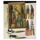 Group of snips, scissors, knives and more