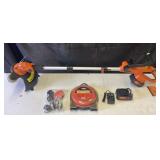 Sunchers cordless lawn trimmer, 2-4.0 Ah lithium