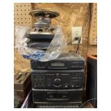 Sanyo stereo, CD player, dual tape deck with 2