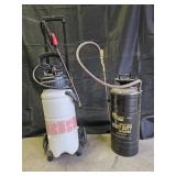 2 sprayers: heavy duty 3 gallon sprayer and