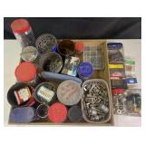 Collection of nails, screws, bolts, staples and
