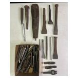 Group of punches, culling irons and more