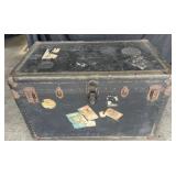 Vintage steamer trunk, no key, 40ï¿½ x 24ï¿½ x 26ï¿½