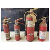4 fire extinguishers