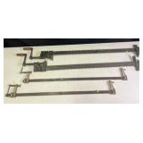 4 bar clamps, 40ï¿½-52ï¿½ long