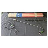 Flag kit, short shepherds hook, heat shaped yard