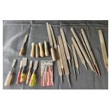 Files, chisels and wood handles