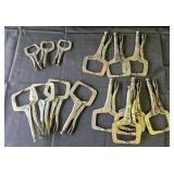 Vice grips of different sizes