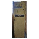 White metal cabinet w/ all contents included.