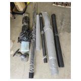 5 Rolls of screen, 1 rolls of padding and an air