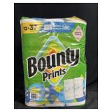 12 rolls Bounty prints paper towels