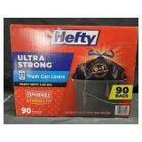 90-33 gal. Hefty ultra strong trash bags