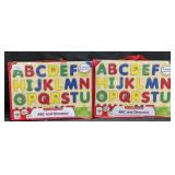 2 ABC & Dinosaur 2-pack puzzle sets