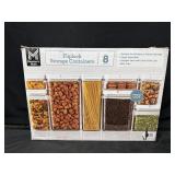 Set of 8 Fliplock Storage Containers