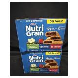 2- 36ct. Variety Boxes of Nutri Grain Breakfast