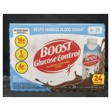 24-8 fl oz Boost glucose control chocolate drinks