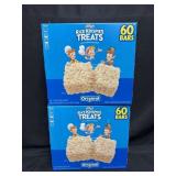 2- 60ct. Boxes of Rice Krispies Treat Bars (Dec