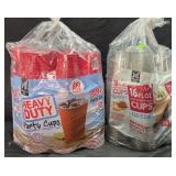 240-18oz heavy duty party cups & 132-16 fl oz