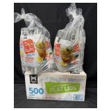 2- 172ct. Bags of 12oz. Clear Plastic Cups