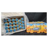 Sunny D drinks 24 pack 6.75oz bottles and 23