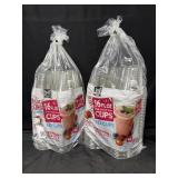2- 132ct. Bags of 16fl.oz. Clear Plastic Cups