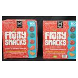 2- Fruity Snacks 100 pouches each box