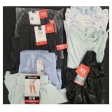 Women's size X-Small pants, shorts and shirts.