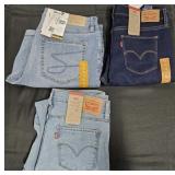 Women's size 12 Levi's jeans and jean shorts. New