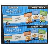 2- Snack Factory pretzels 24 count variety pack