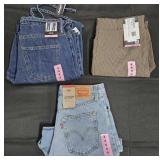 Women's size 6 Levi's jean shorts and pants. New