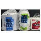 204 ultra dinner paper plates, 200 snack & dip