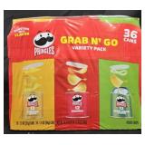 Pringles grab and go 36 count variety box