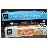 360pc. Box of Clear Plastic Cutlery