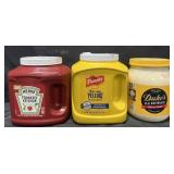 114oz Heinz tomatoe ketchup, 105oz Frenchï¿½s